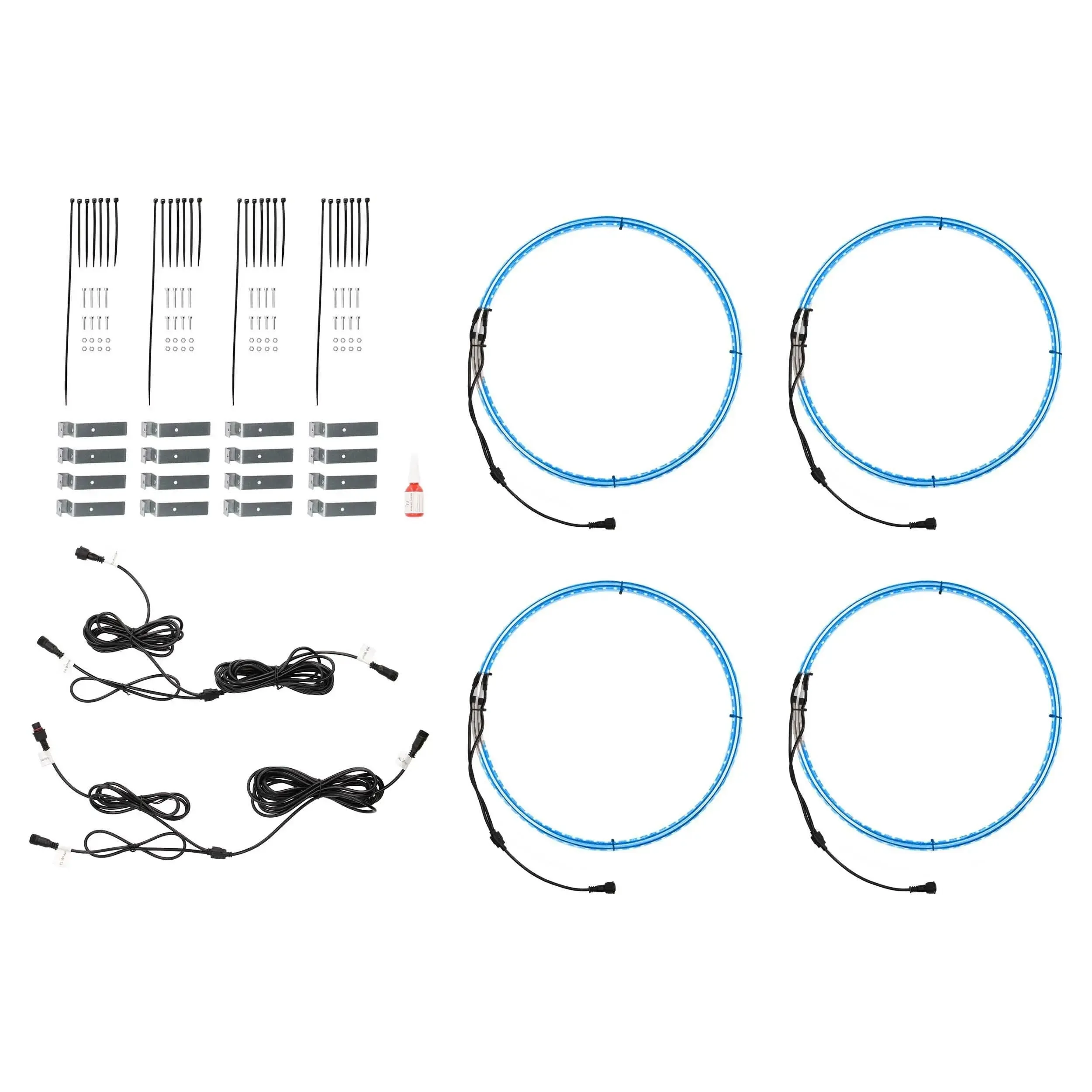 Heise HE-RGBW1-W14 14" LED Wheel Light Set IP68 For RGBW-CB1
