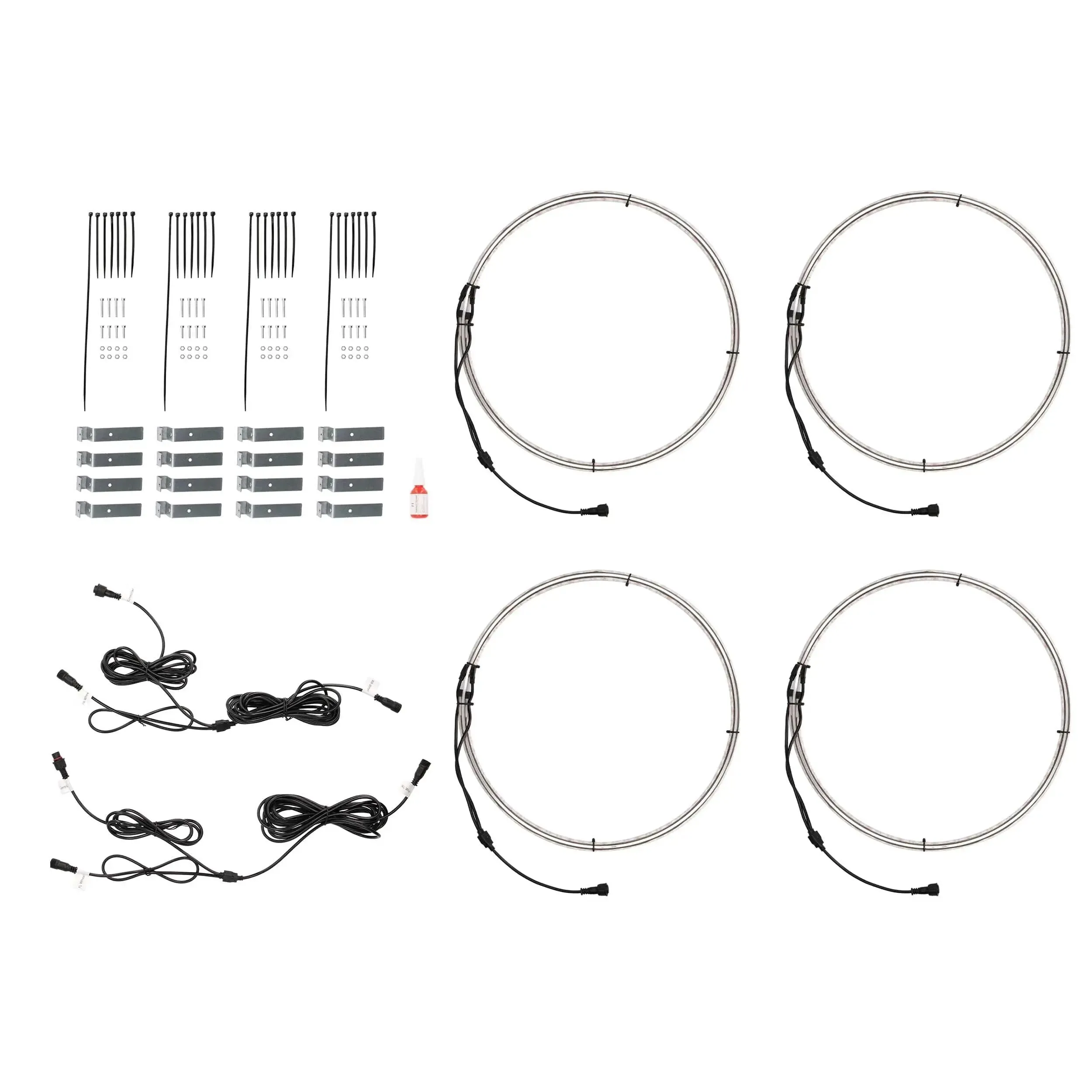 Heise HE-RGBW1-W155 15.5" LED Wheel Light Set IP68 For RGBW-CB1