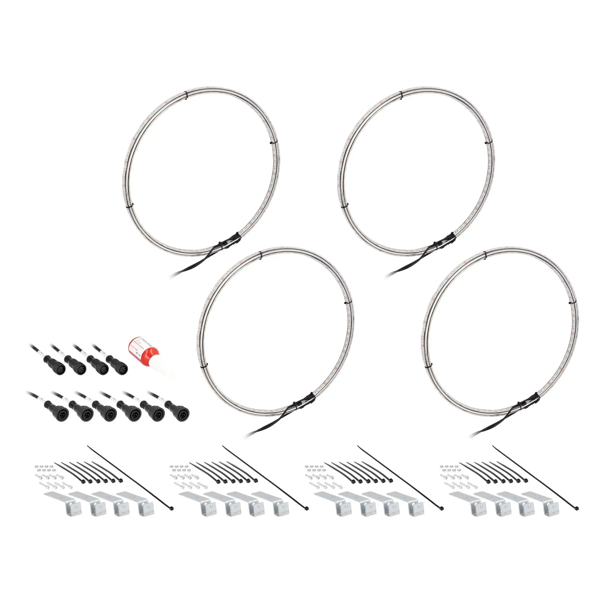 Heise HE-RGBW1-W155 15.5" LED Wheel Light Set IP68 For RGBW-CB1