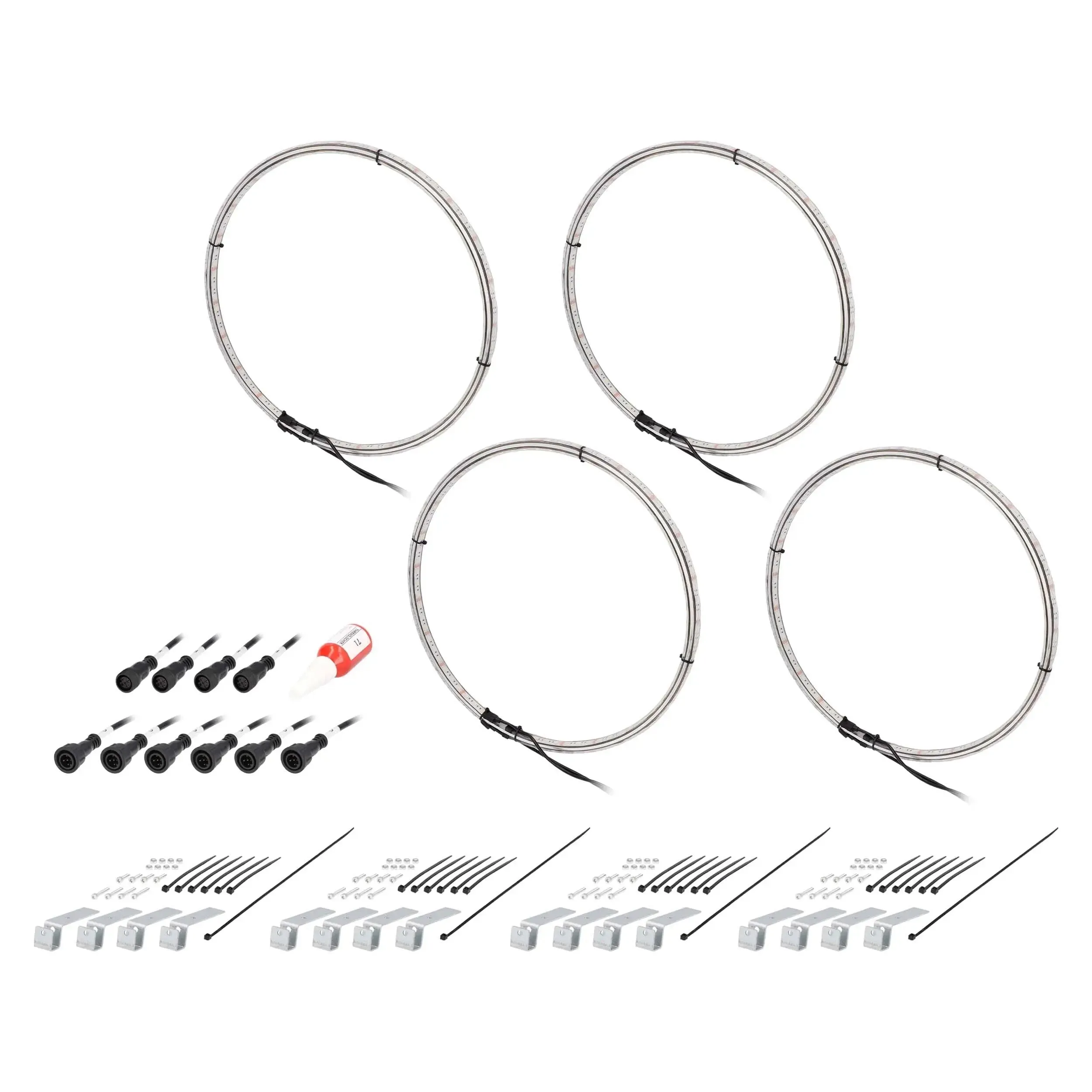 Heise HE-RGBW1-W155 15.5" LED Wheel Light Set IP68 For RGBW-CB1