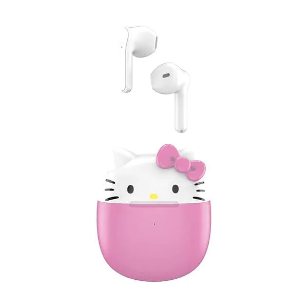 Hello Kitty Sanrio 50th Anniversary Pink Bluetooth Earbud Headphones "Showcase Exclusive"