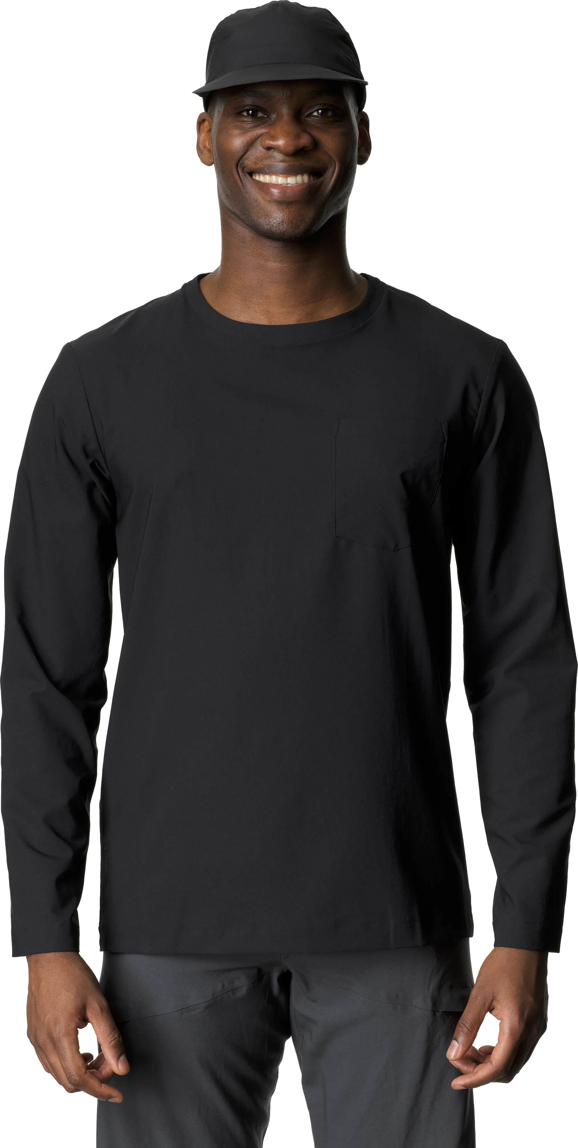Houdini Men&#x27;s Cover Crew True Black | Buy Houdini Men&#x27;s Cover Crew True Black here | Outnorth