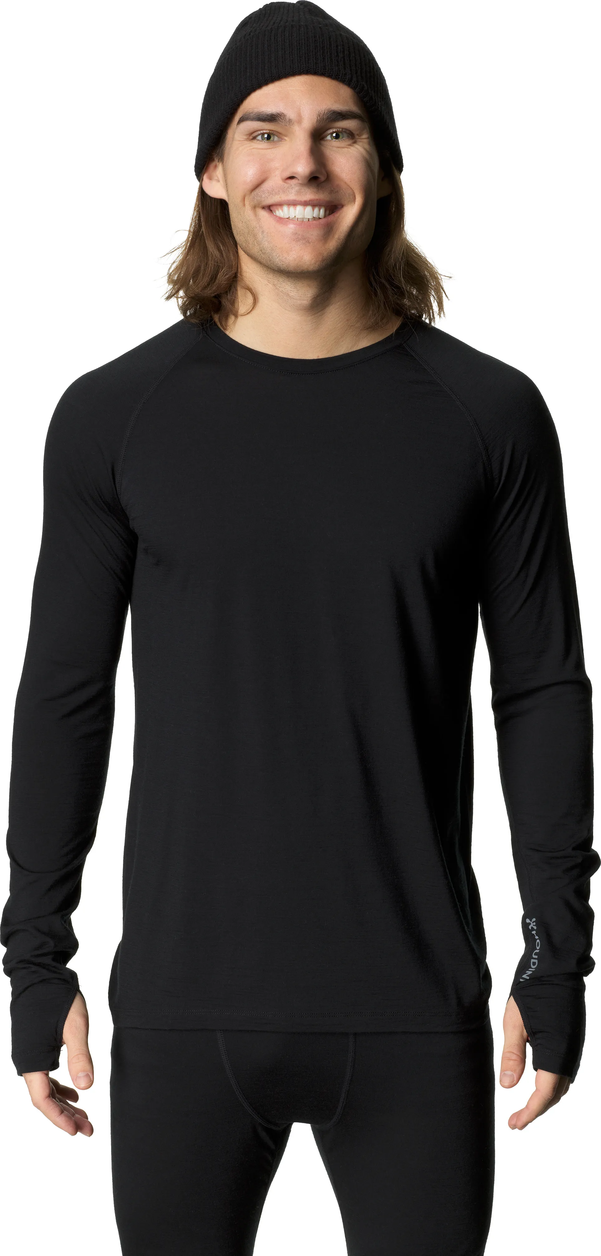 Houdini Men&#x27;s Desoli Light Crew True Black | Buy Houdini Men&#x27;s Desoli Light Crew True Black here | Outnorth