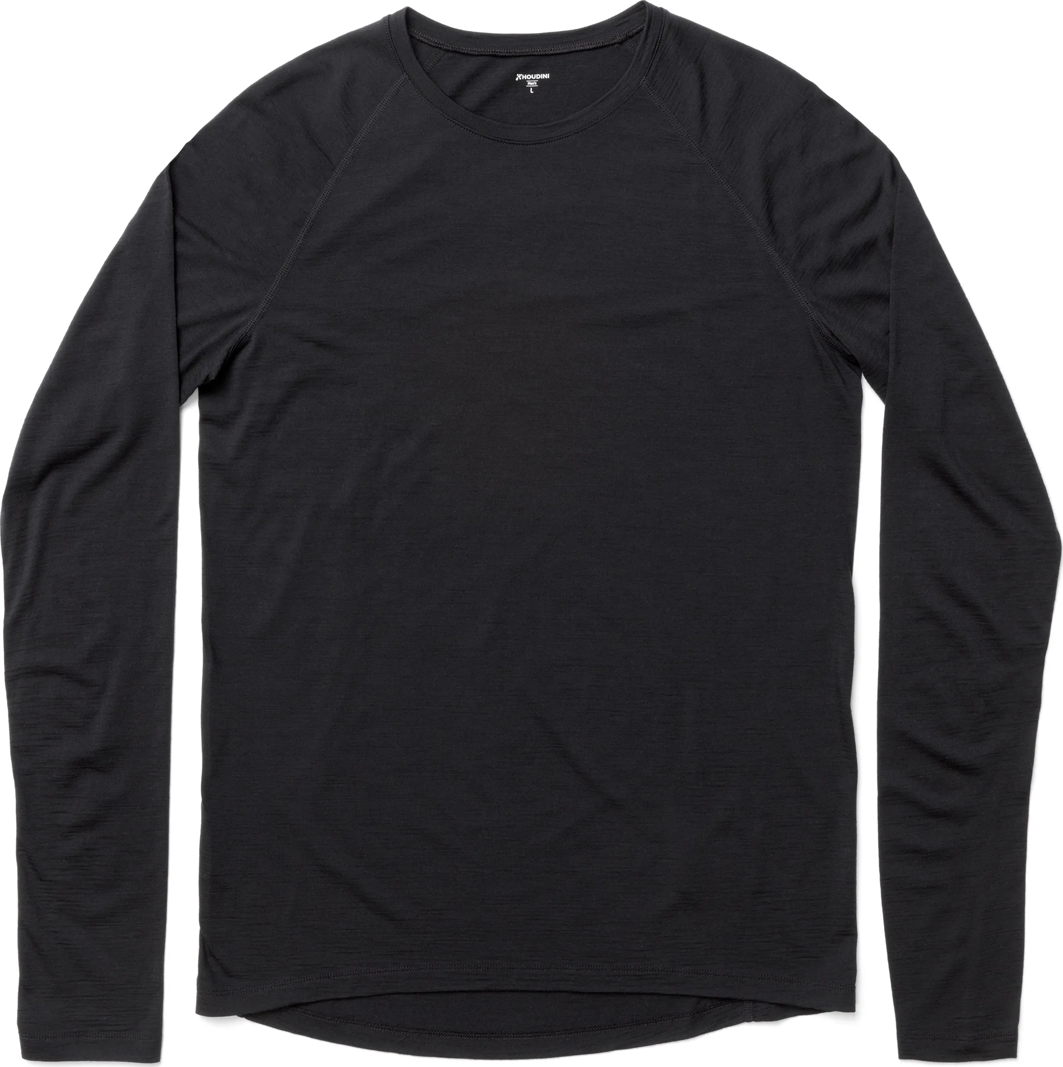 Houdini Men&#x27;s Desoli Light Crew True Black | Buy Houdini Men&#x27;s Desoli Light Crew True Black here | Outnorth