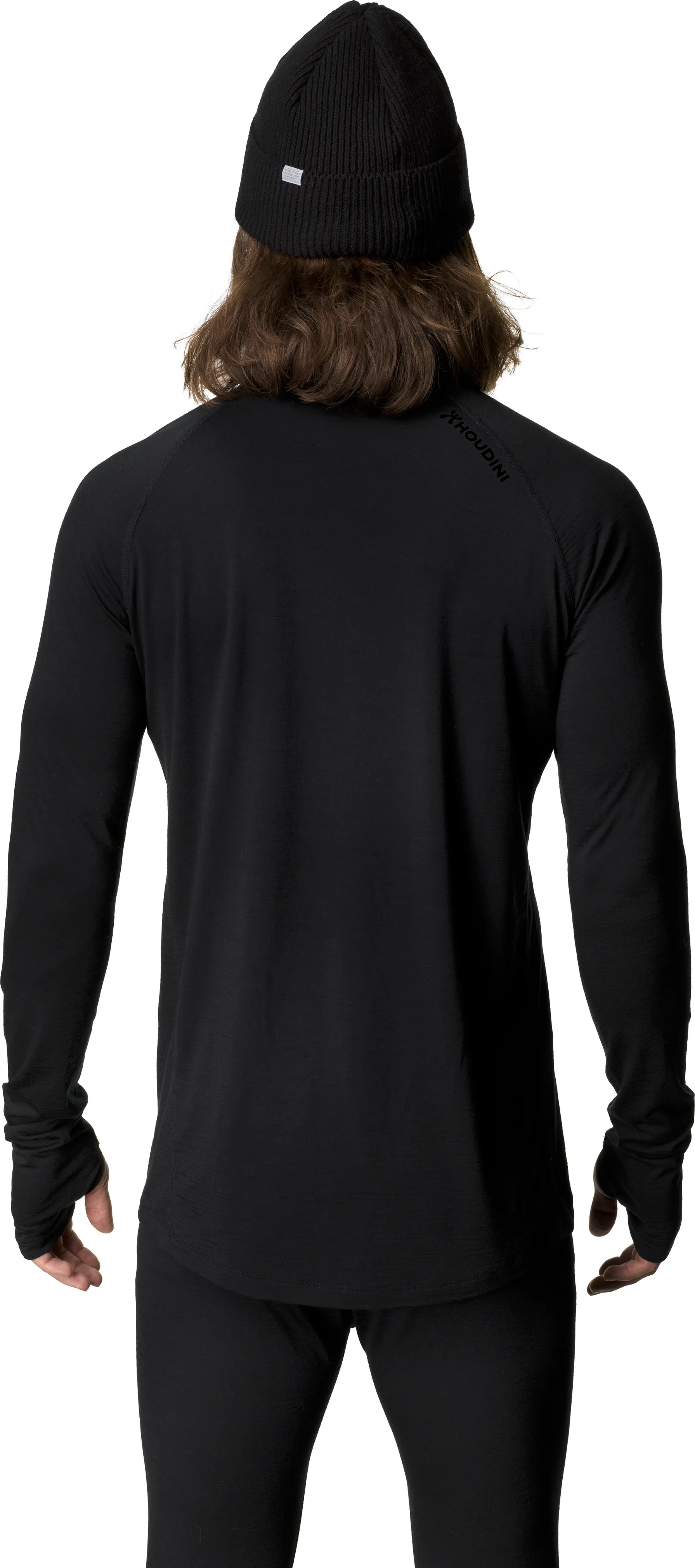 Houdini Men&#x27;s Desoli Light Crew True Black | Buy Houdini Men&#x27;s Desoli Light Crew True Black here | Outnorth