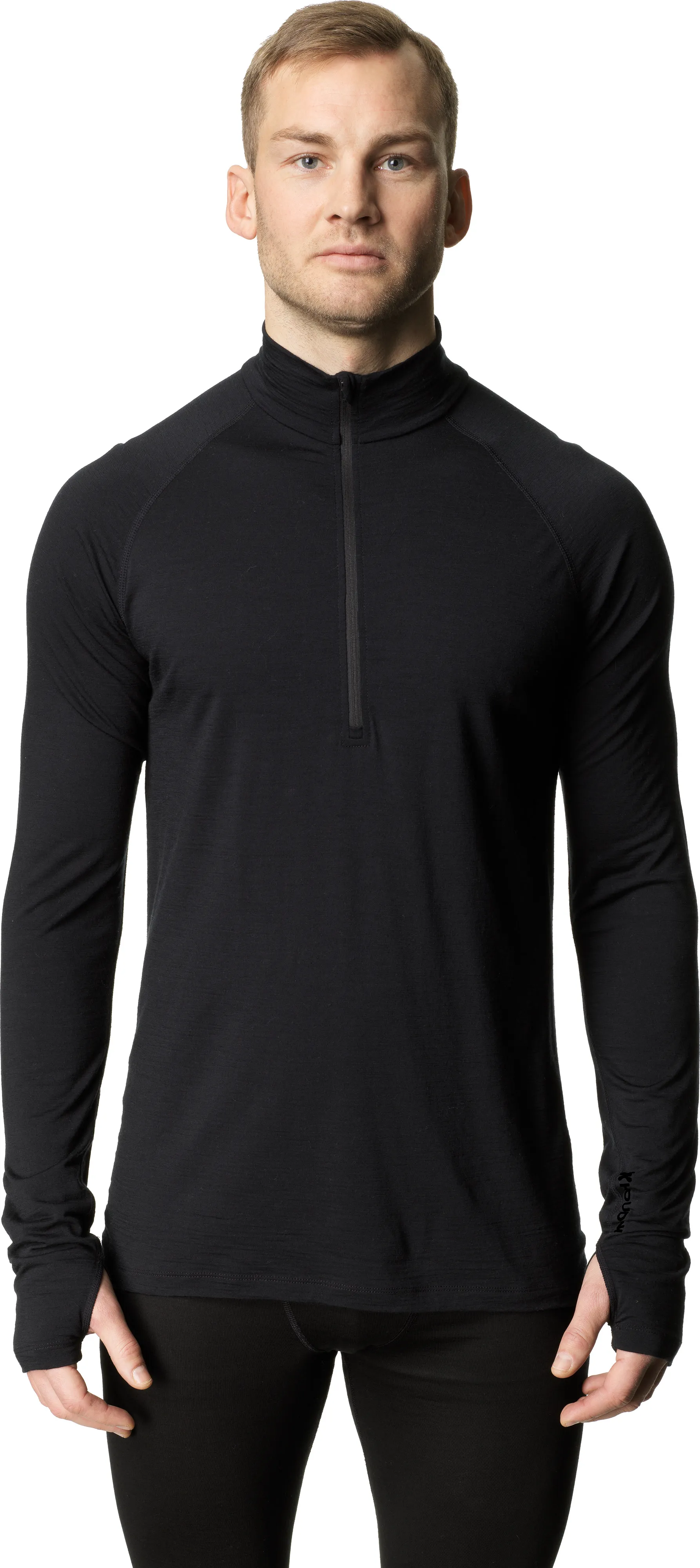Houdini Men&#x27;s Desoli Light Half Zip True Black | Buy Houdini Men&#x27;s Desoli Light Half Zip True Black here | Outnorth