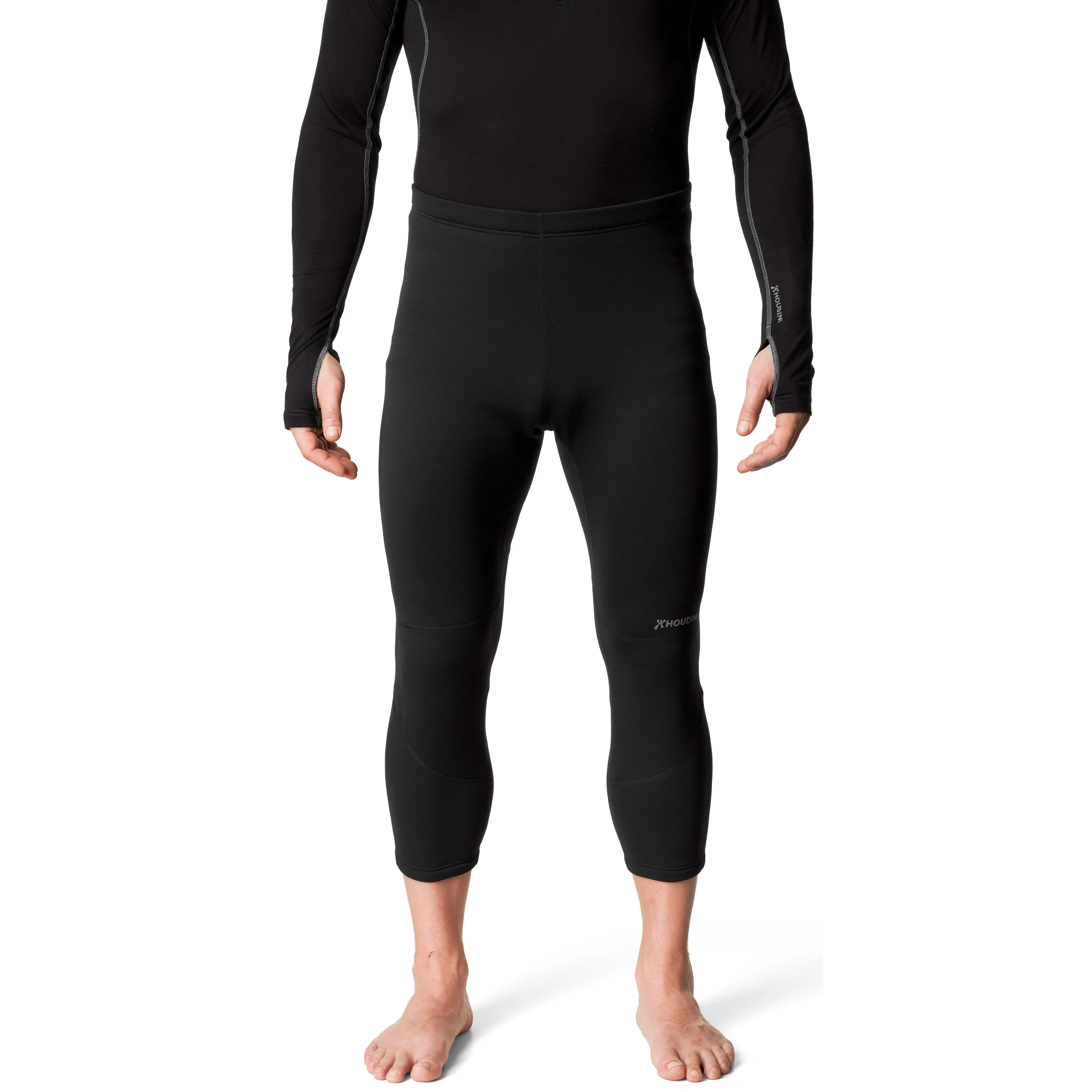 Houdini Men&#x27;s Drop Knee Power Tights True Black | Buy Houdini Men&#x27;s Drop Knee Power Tights True Black here | Outnorth