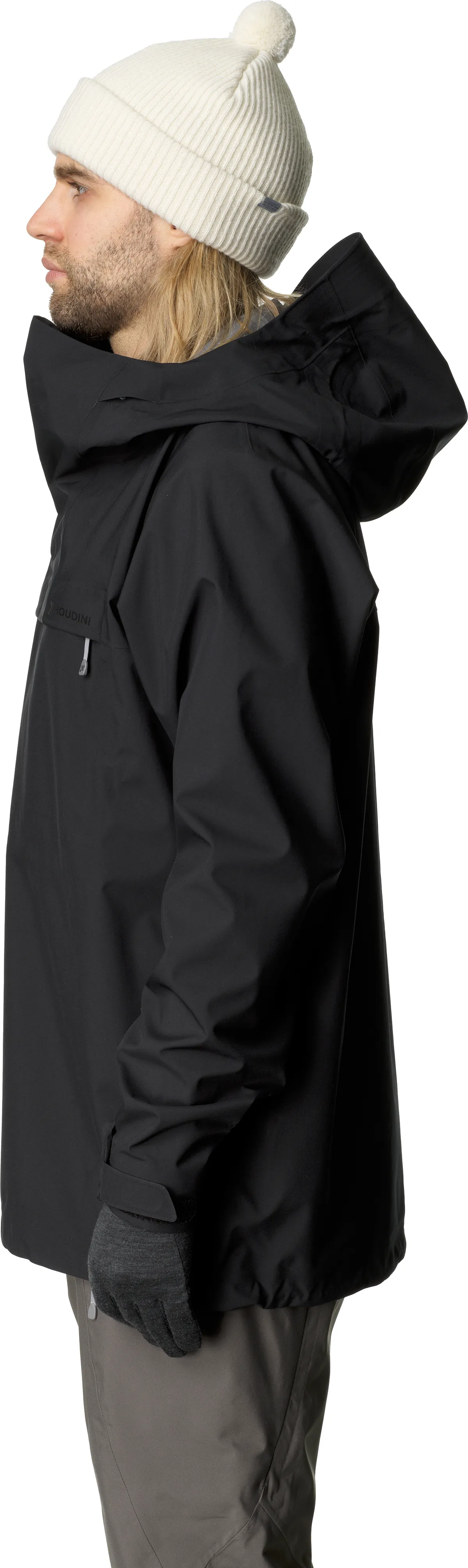 Houdini Men&#x27;s Shelter Anorak True Black | Buy Houdini Men&#x27;s Shelter Anorak True Black here | Outnorth