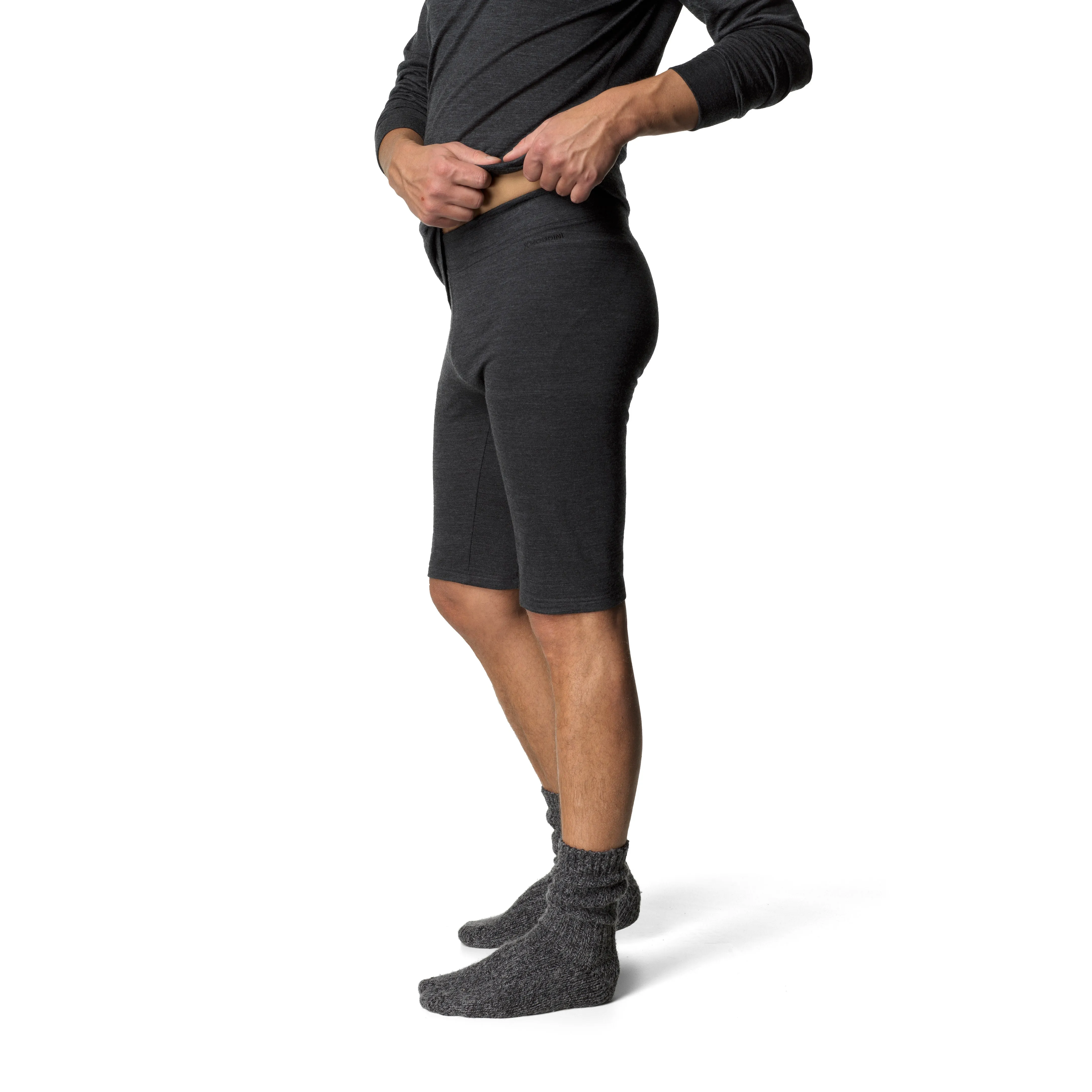 Houdini Men&#x27;s Wander Mid Tights True Black | Buy Houdini Men&#x27;s Wander Mid Tights True Black here | Outnorth
