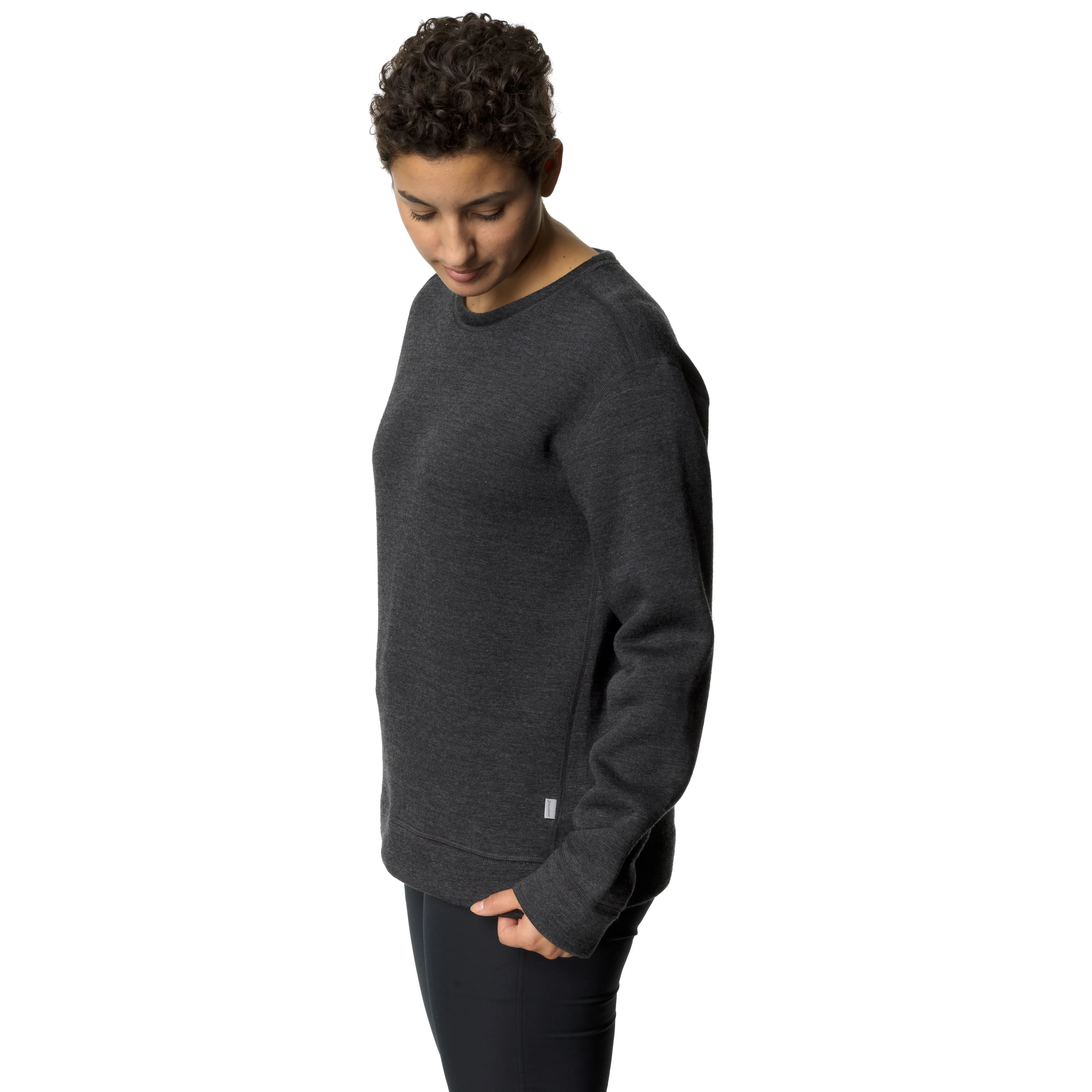 Houdini Women&#x27;s Alto Crew True Black | Buy Houdini Women&#x27;s Alto Crew True Black here | Outnorth