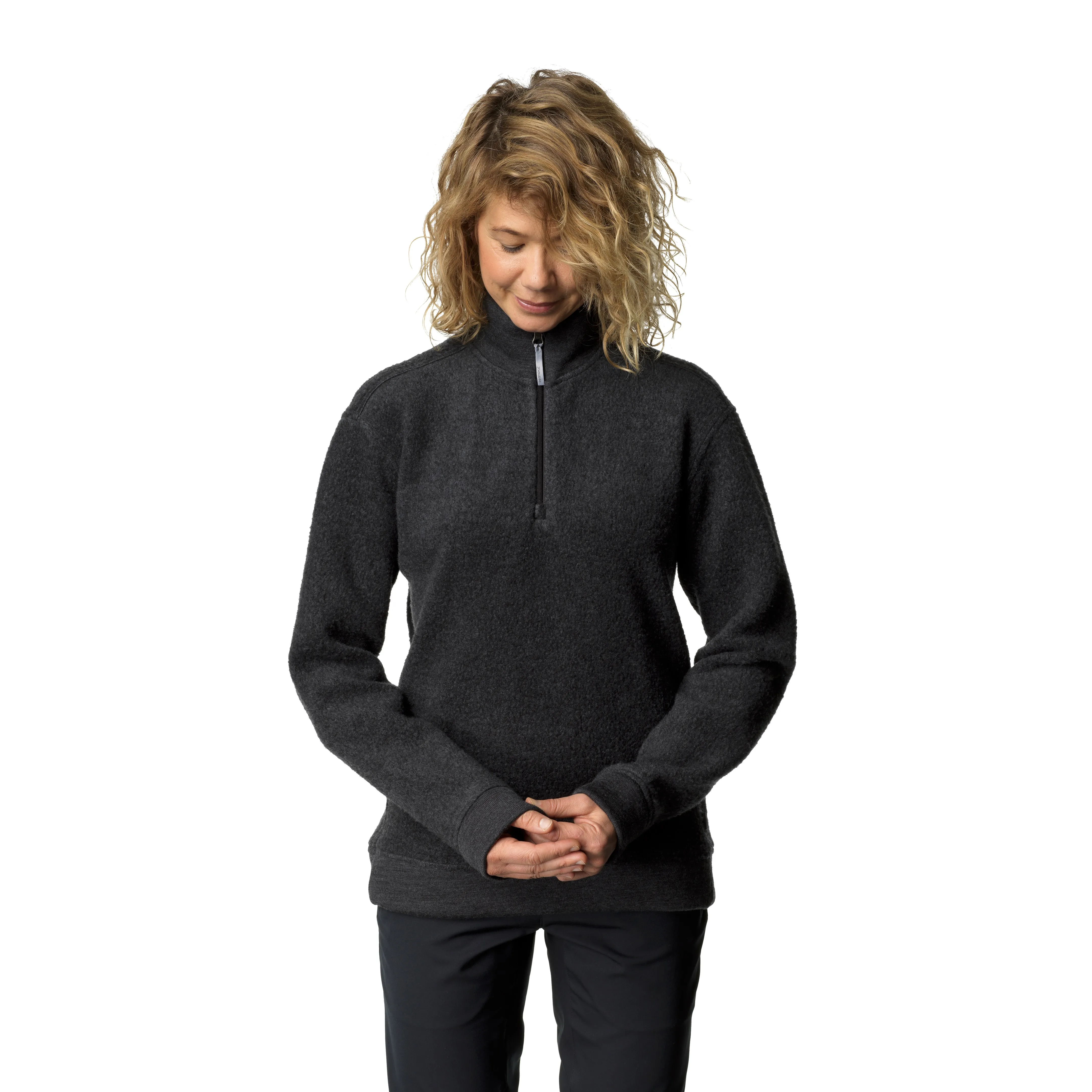 Houdini Women&#x27;s Alto Half Zip True Black | Buy Houdini Women&#x27;s Alto Half Zip True Black here | Outnorth