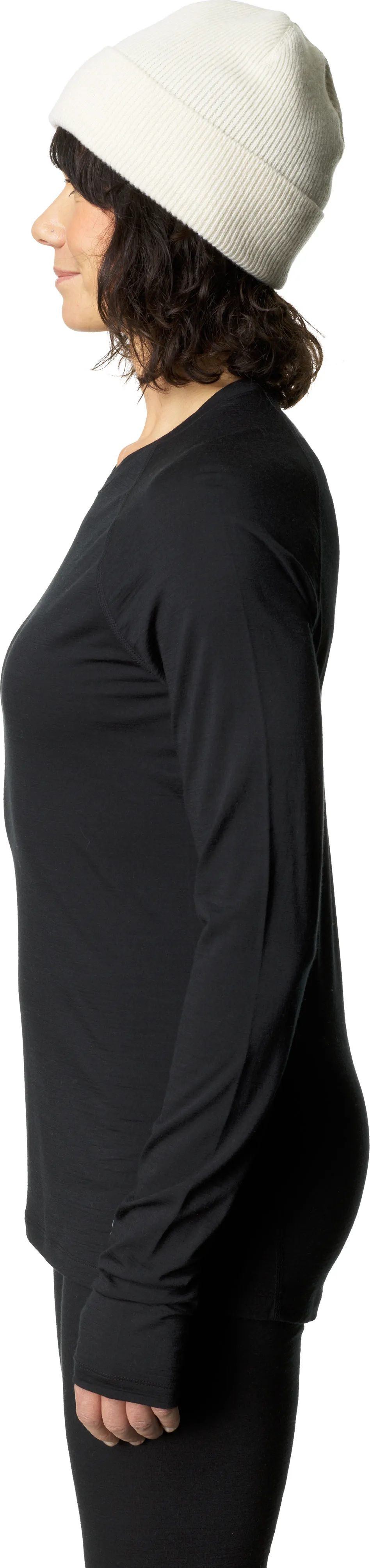 Houdini Women&#x27;s Desoli Light Crew True Black | Buy Houdini Women&#x27;s Desoli Light Crew True Black here | Outnorth