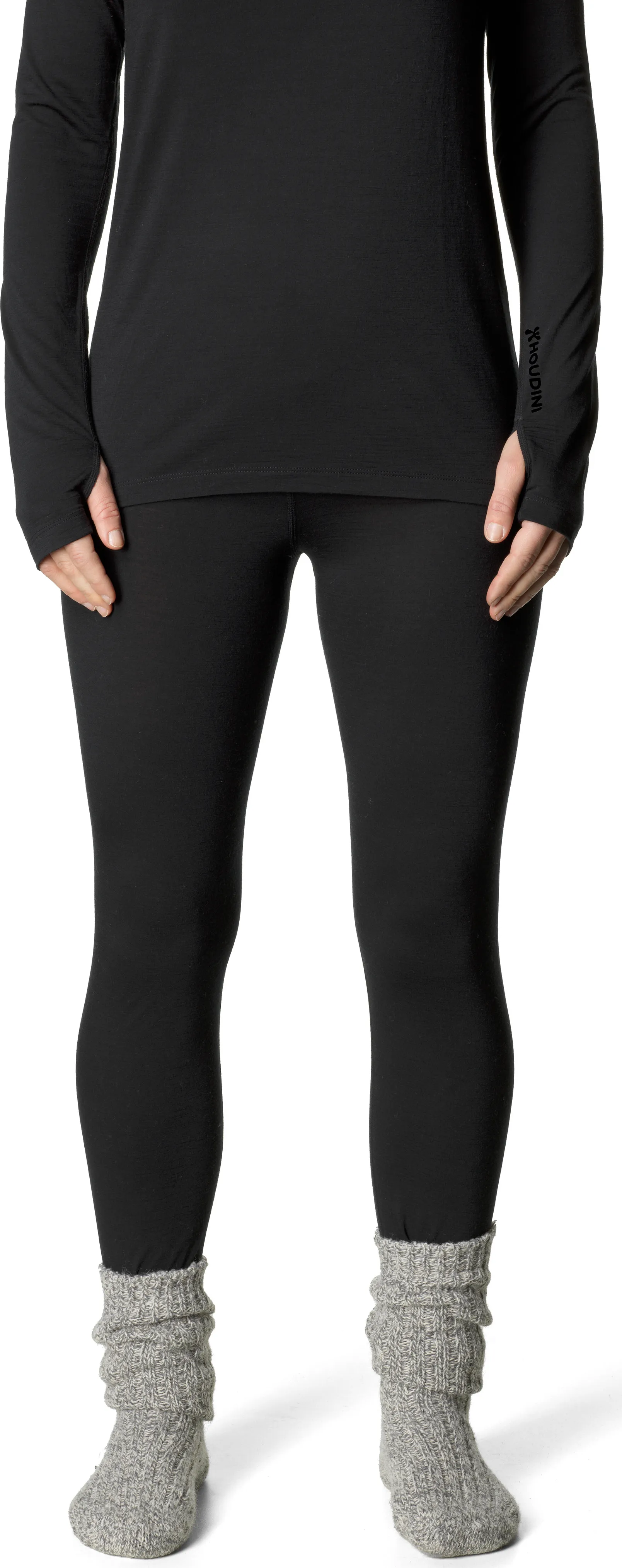 Houdini Women&#x27;s Desoli Light Tights True Black | Buy Houdini Women&#x27;s Desoli Light Tights True Black here | Outnorth