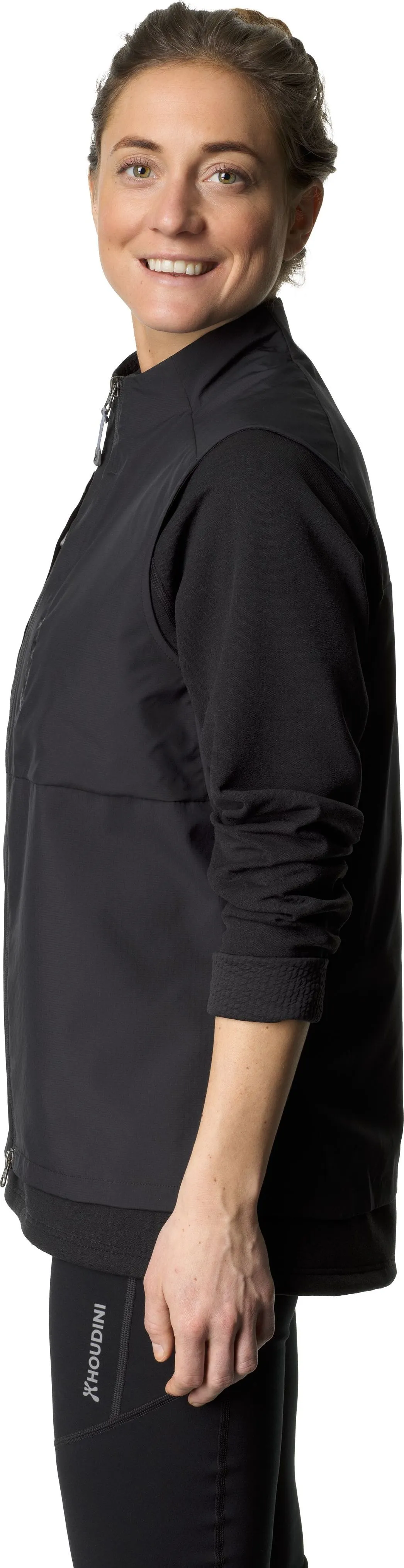 Houdini Women&#x27;s Pace Hybrid Vest True Black | Buy Houdini Women&#x27;s Pace Hybrid Vest True Black here | Outnorth