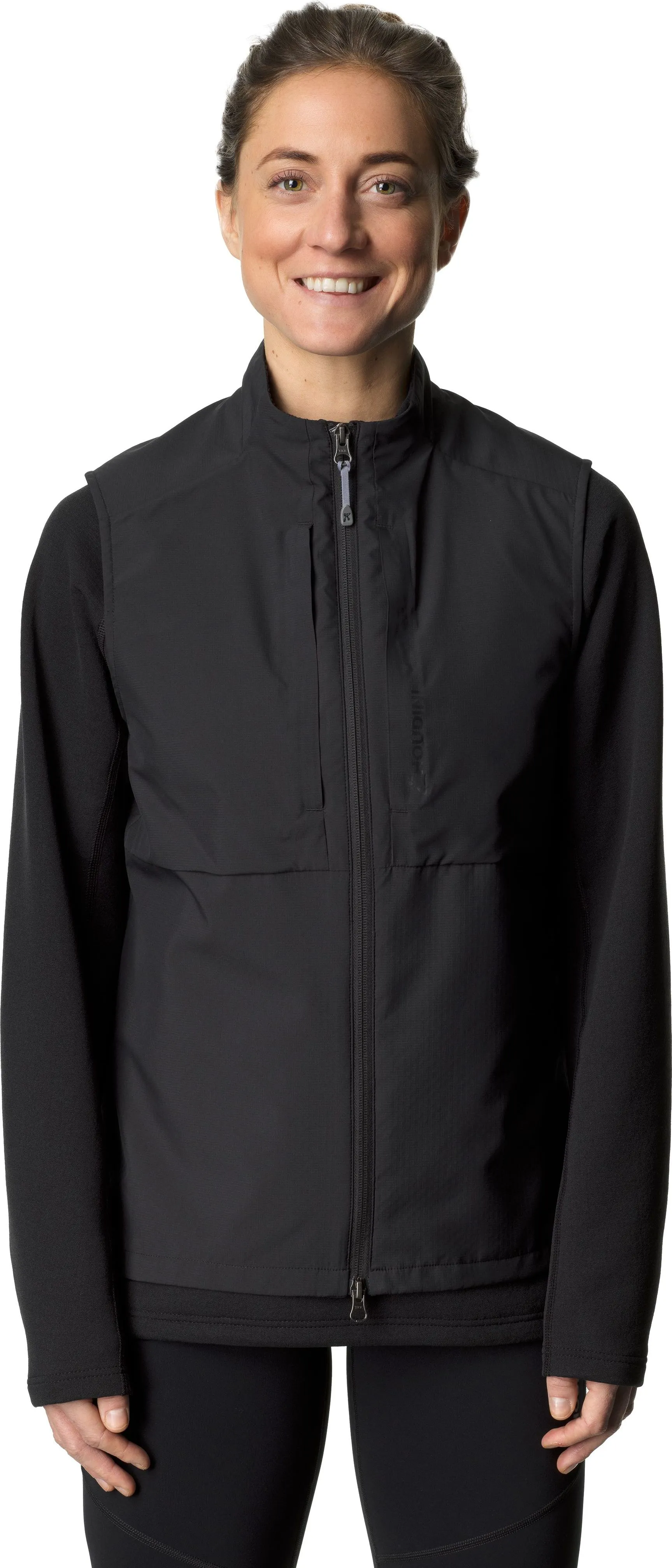 Houdini Women&#x27;s Pace Hybrid Vest True Black | Buy Houdini Women&#x27;s Pace Hybrid Vest True Black here | Outnorth