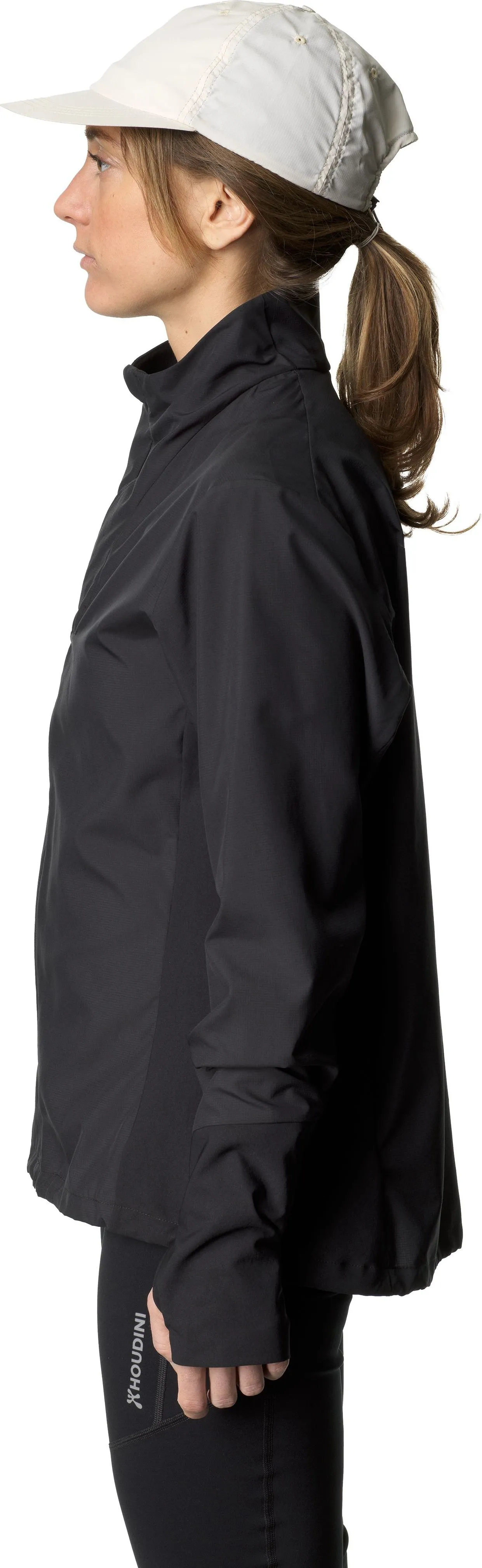 Houdini Women&#x27;s Pace Wind Jacket True Black | Buy Houdini Women&#x27;s Pace Wind Jacket True Black here | Outnorth