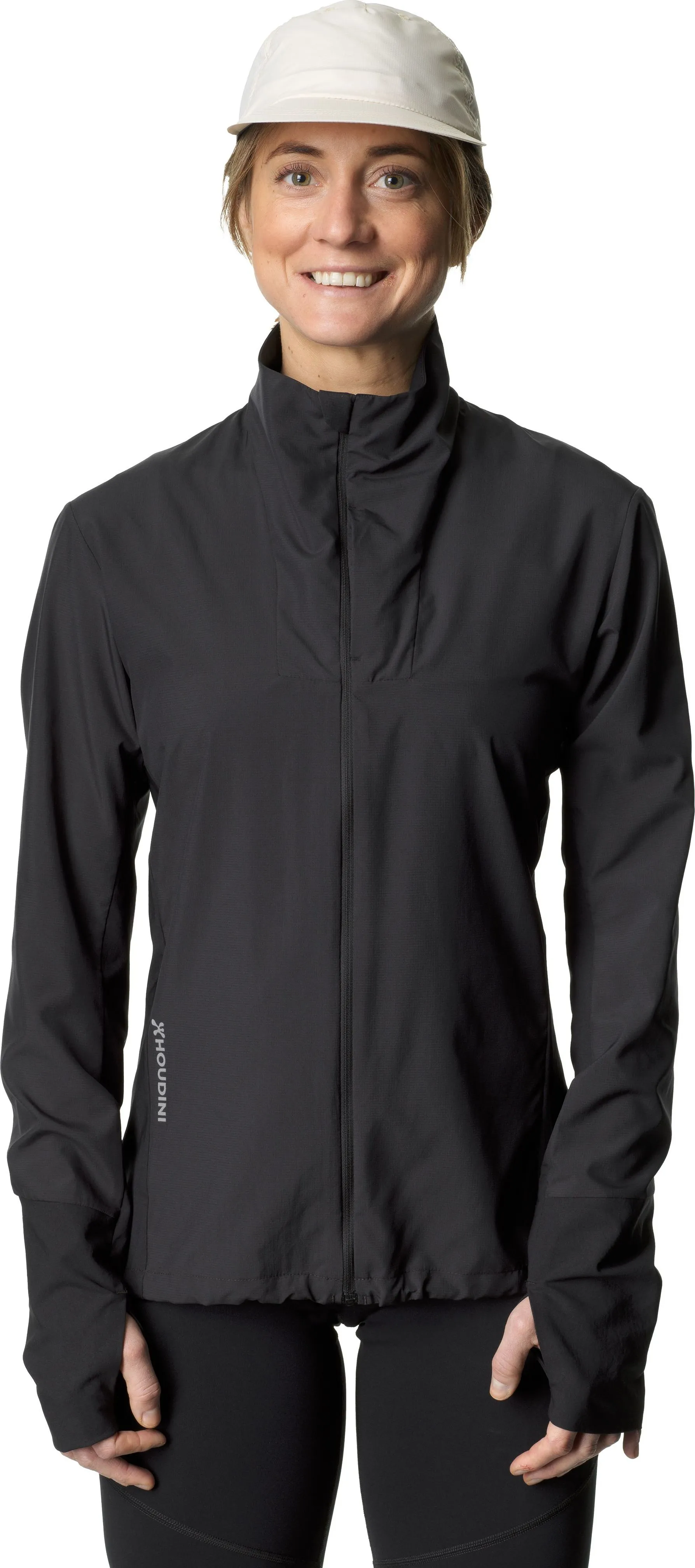 Houdini Women&#x27;s Pace Wind Jacket True Black | Buy Houdini Women&#x27;s Pace Wind Jacket True Black here | Outnorth