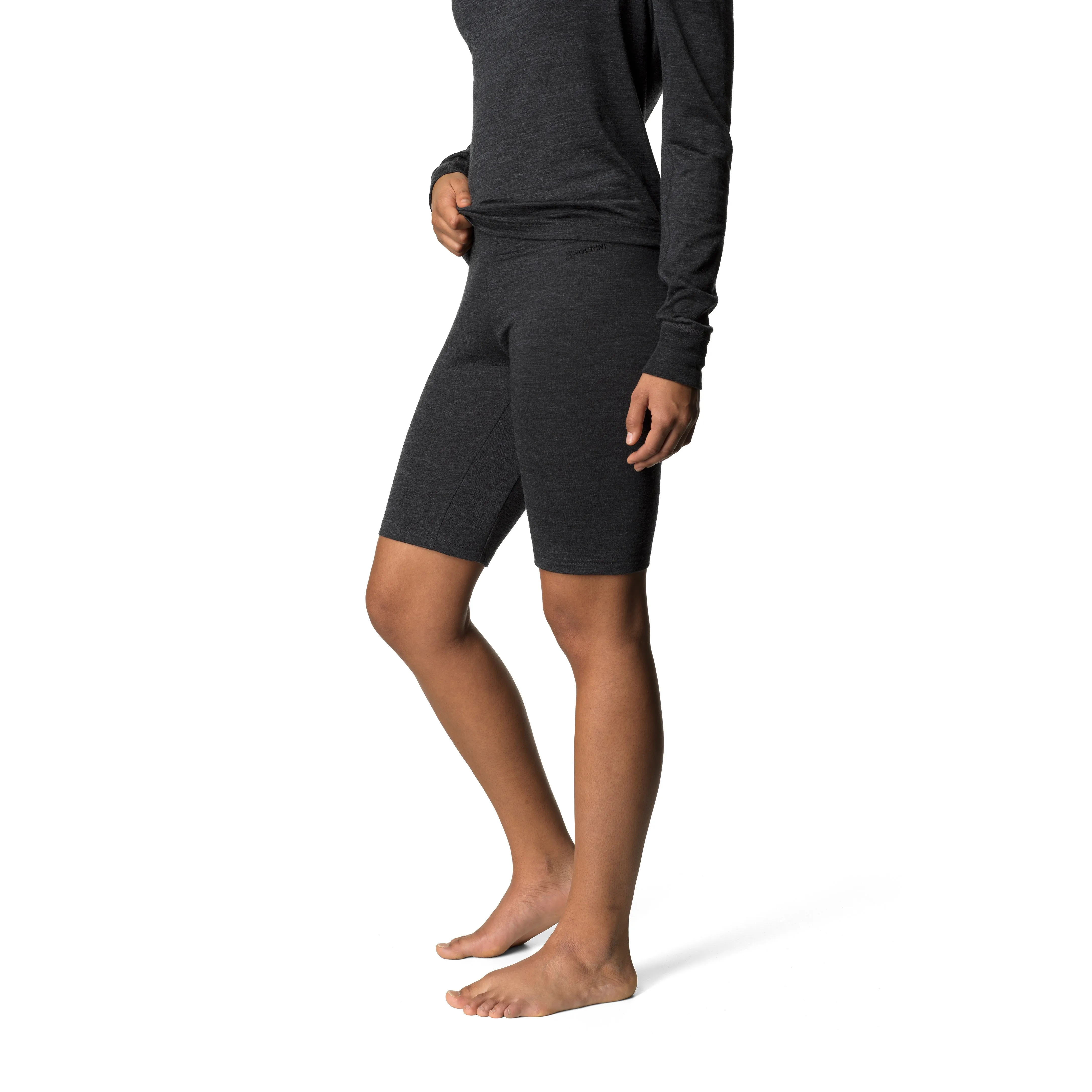 Houdini Women&#x27;s Wander Mid Tights True Black | Buy Houdini Women&#x27;s Wander Mid Tights True Black here | Outnorth