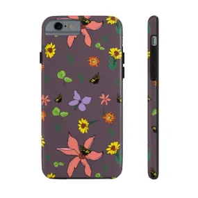 iPhone Purple Wildflowers-Case Mate Tough Phone Cases