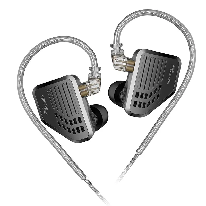 Joyodio VZ10 In Ear Wired Earphones 8 Adjustable Tuning Switch Hybrid technology Headphones Monitor Earbuds Bass Metal Headset