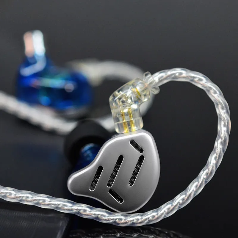 KZ ZAX In Ear Earphones 1DD 7BA HIFI Bass Monitor Headset Hybrid technology Noise Cancelling Earbuds Wired Headphones