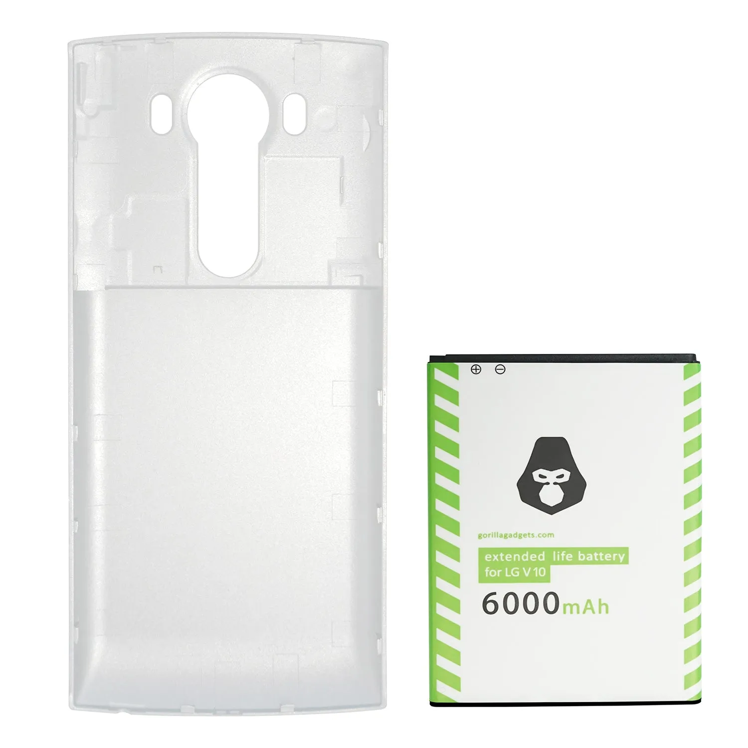 LG V10 Battery Cover - Replacement Back Plate, Extended Battery
