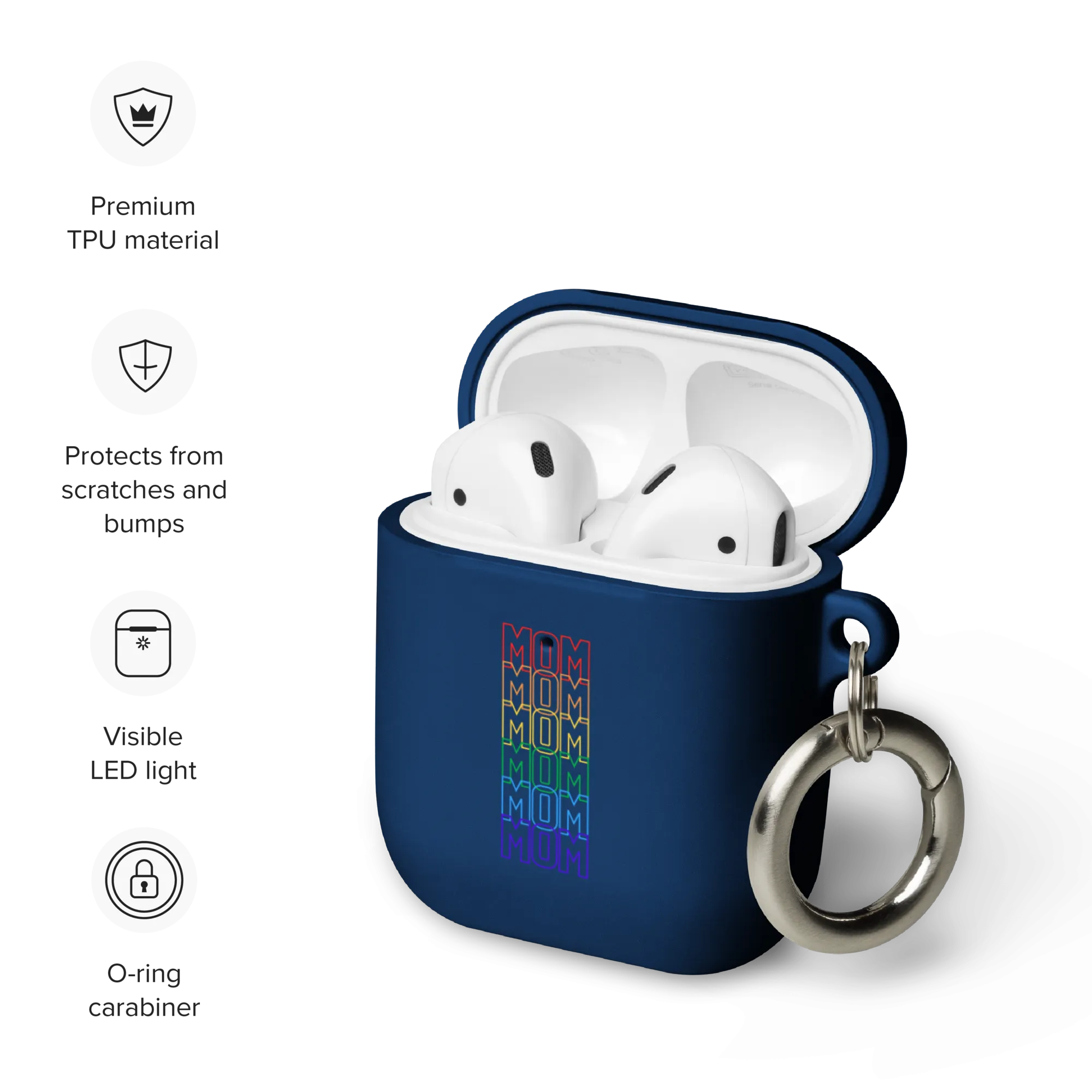 LGBTQ Mom Mode Rubber Case for AirPods® by laurameghan