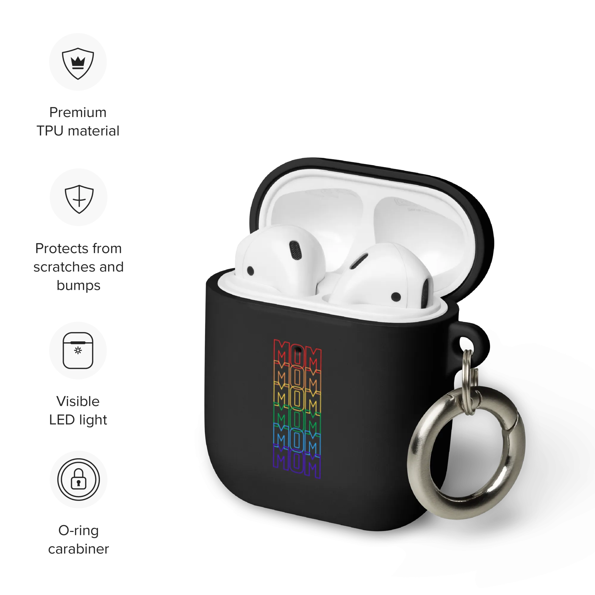 LGBTQ Mom Mode Rubber Case for AirPods® by laurameghan