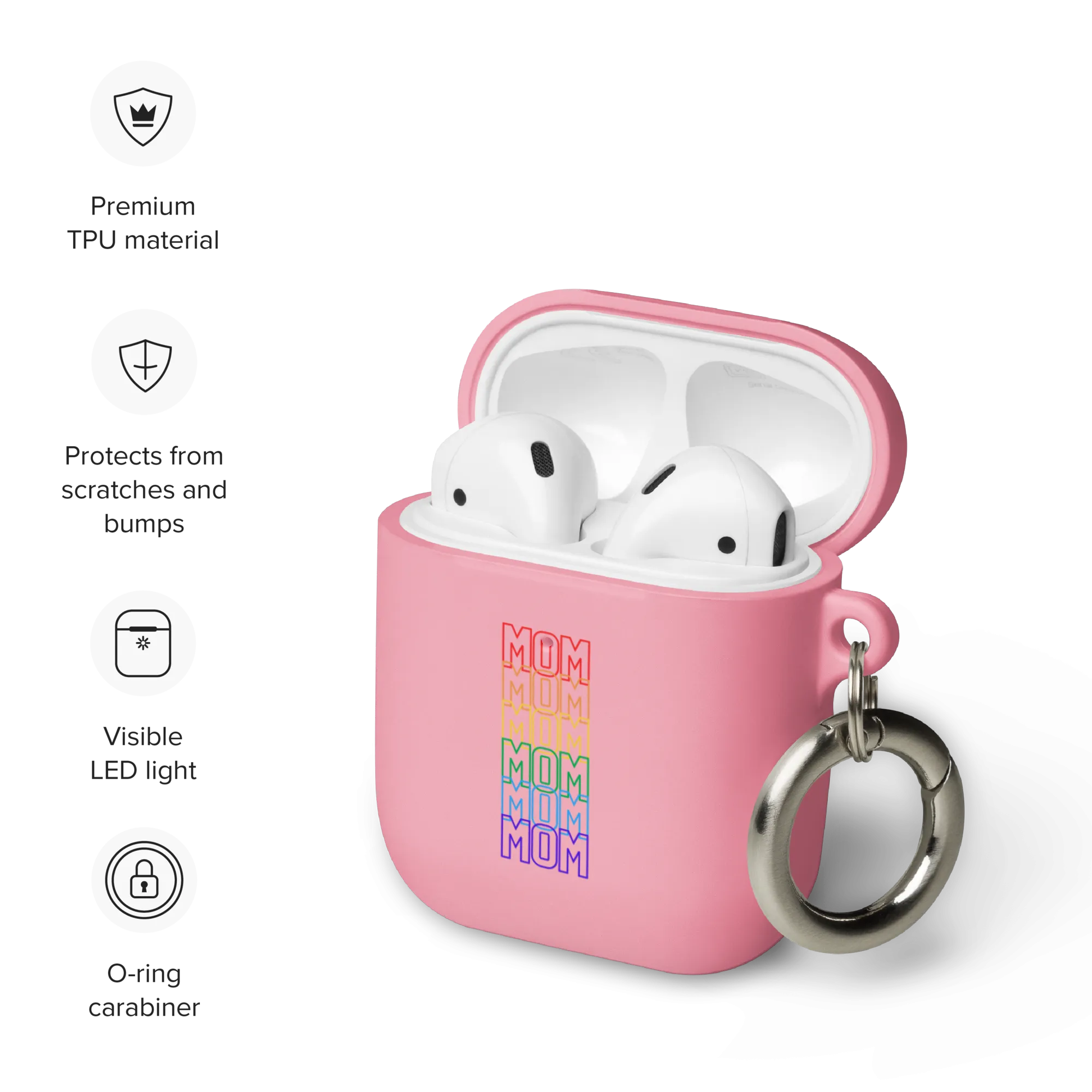 LGBTQ Mom Mode Rubber Case for AirPods® by laurameghan
