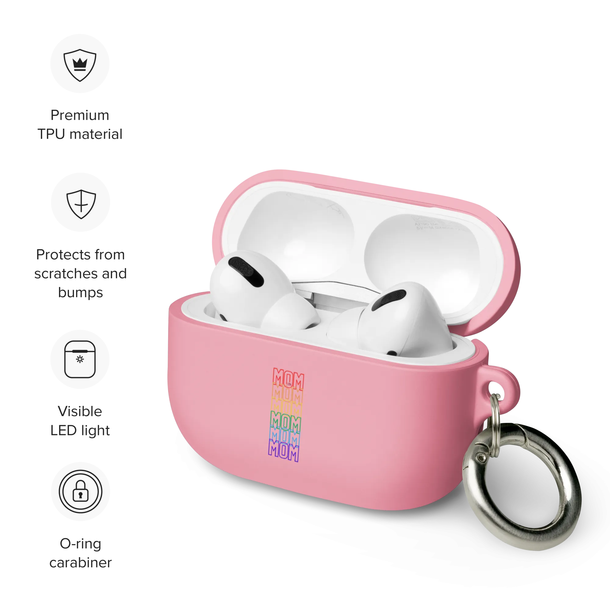 LGBTQ Mom Mode Rubber Case for AirPods® by laurameghan
