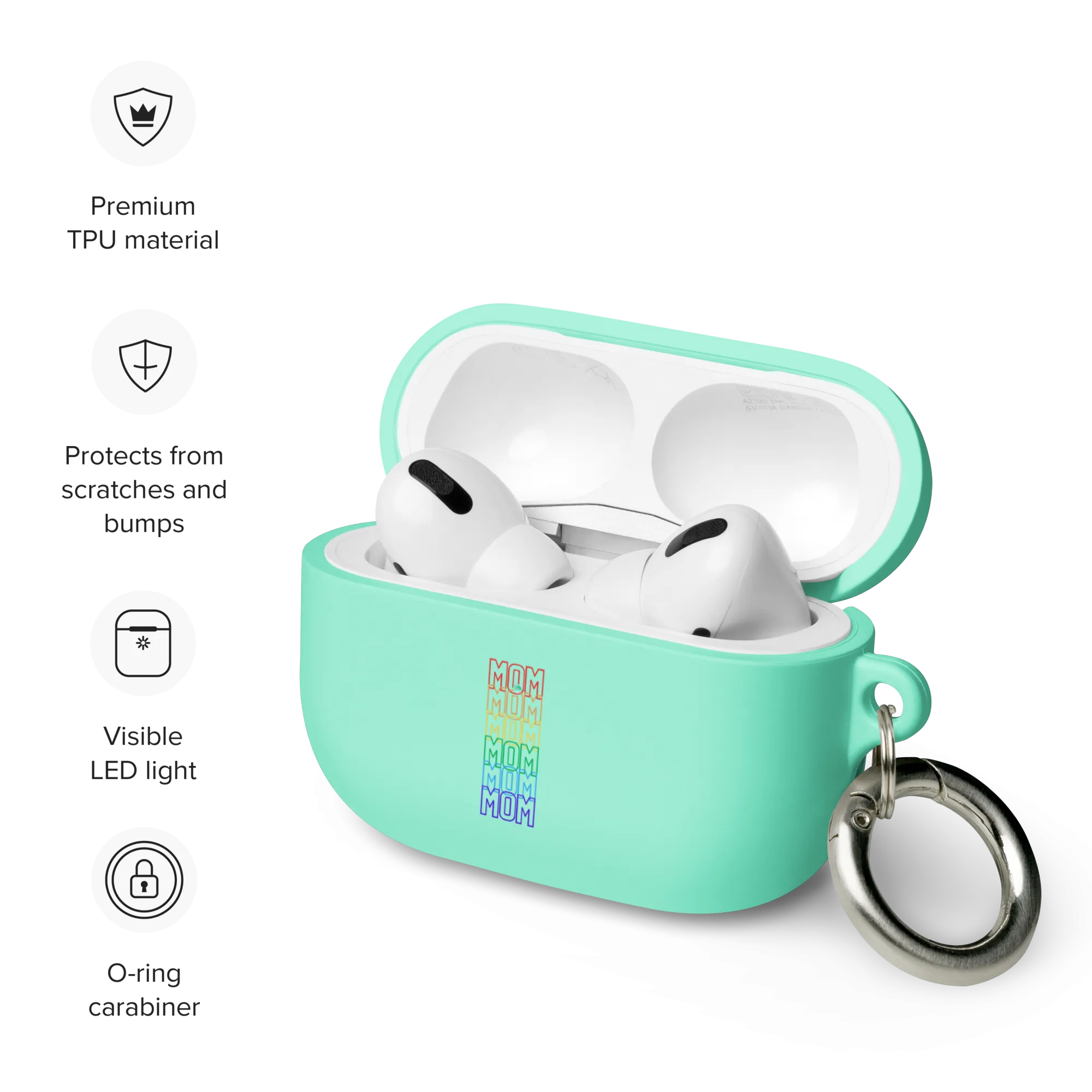LGBTQ Mom Mode Rubber Case for AirPods® by laurameghan