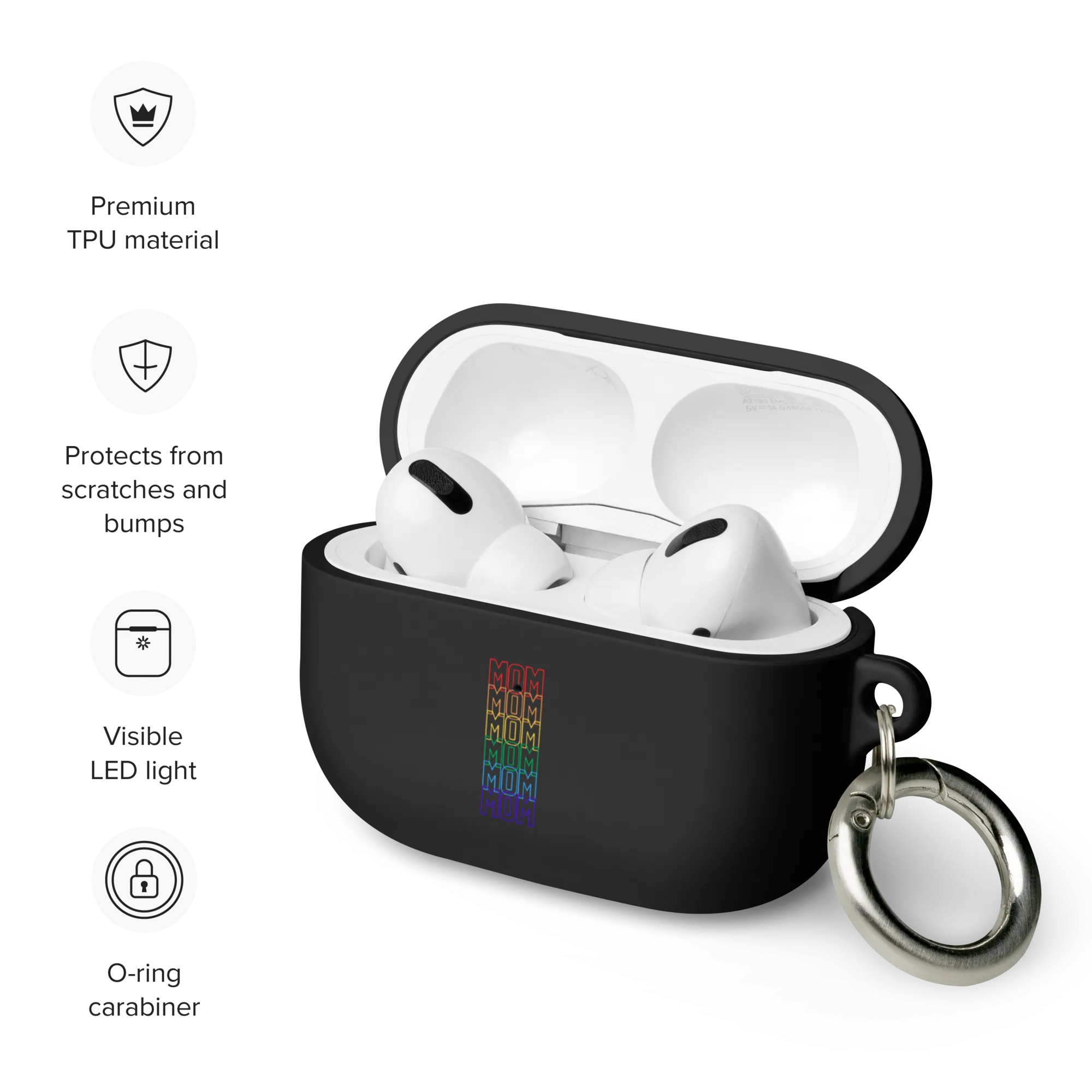 LGBTQ Mom Mode Rubber Case for AirPods® by laurameghan