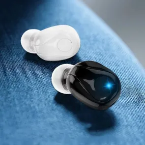 Mini In-Ear Wireless Earphones - Lightweight, Comfort Fit, Enhanced Button Control
