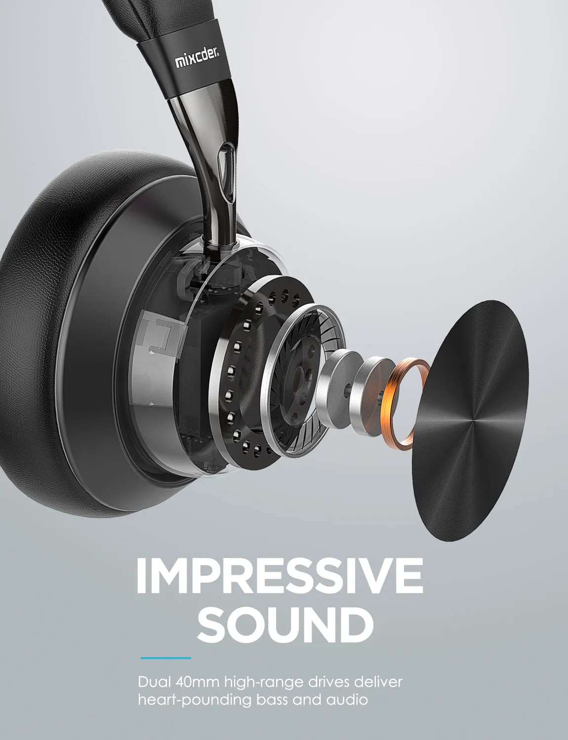 Mixcder E10 Wireless Noise Cancelling Headphones