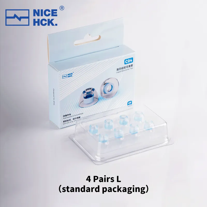 NICEHCK C04 Liquid Silicone Ear Tips Replacement Earbud Tips for In Ear Monitor Ear Covers Earbud Replacement Tips Ear Bud Rubber Tips SS S M L Accessories