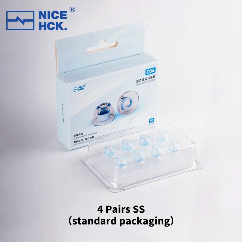 NICEHCK C04 Liquid Silicone Ear Tips Replacement Earbud Tips for In Ear Monitor Ear Covers Earbud Replacement Tips Ear Bud Rubber Tips SS S M L Accessories