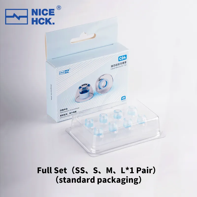 NICEHCK C04 Liquid Silicone Ear Tips Replacement Earbud Tips for In Ear Monitor Ear Covers Earbud Replacement Tips Ear Bud Rubber Tips SS S M L Accessories