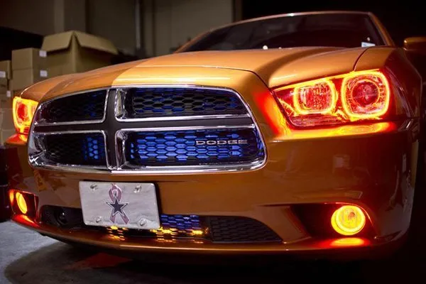 Oracle LED Fog Light Halo Kit Dodge Charger (2011-2012) Multicolored