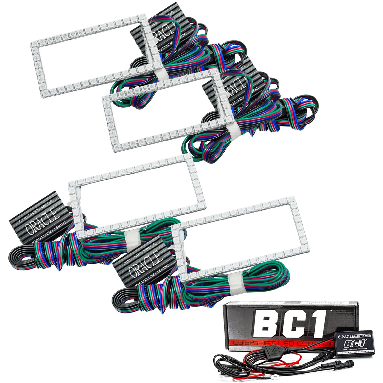 ORACLE Lighting 2015-2017 Ford F-150 Quad Beam Projector LED Headlight Halo Kit