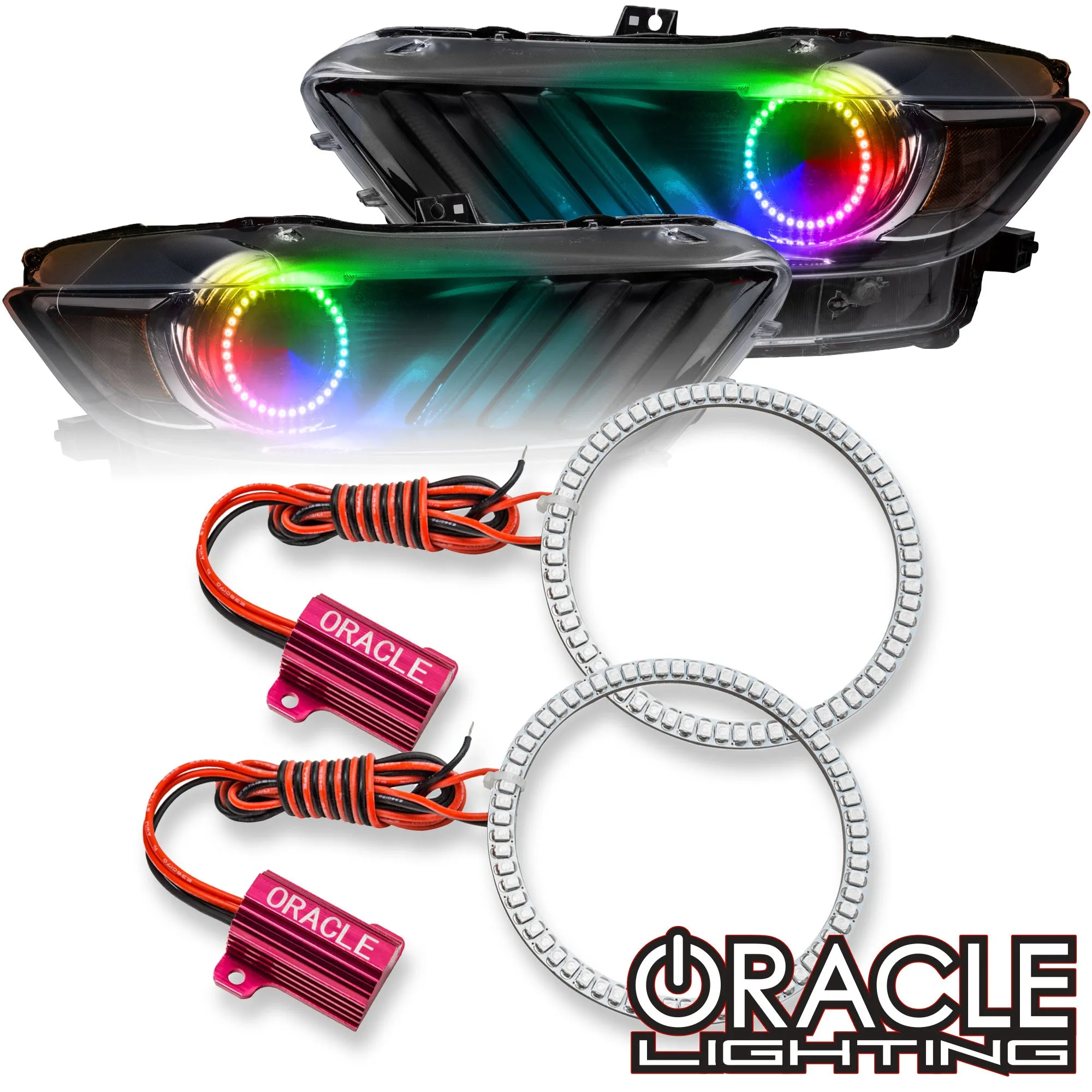 ORACLE Lighting 2015-2017 Ford Mustang V6/GT/SHELBY LED Headlight Halo Kit