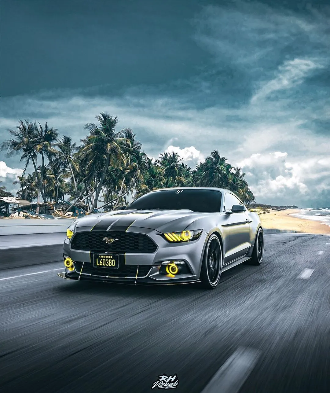 ORACLE Lighting 2015-2017 Ford Mustang V6/GT/SHELBY LED Headlight Halo Kit