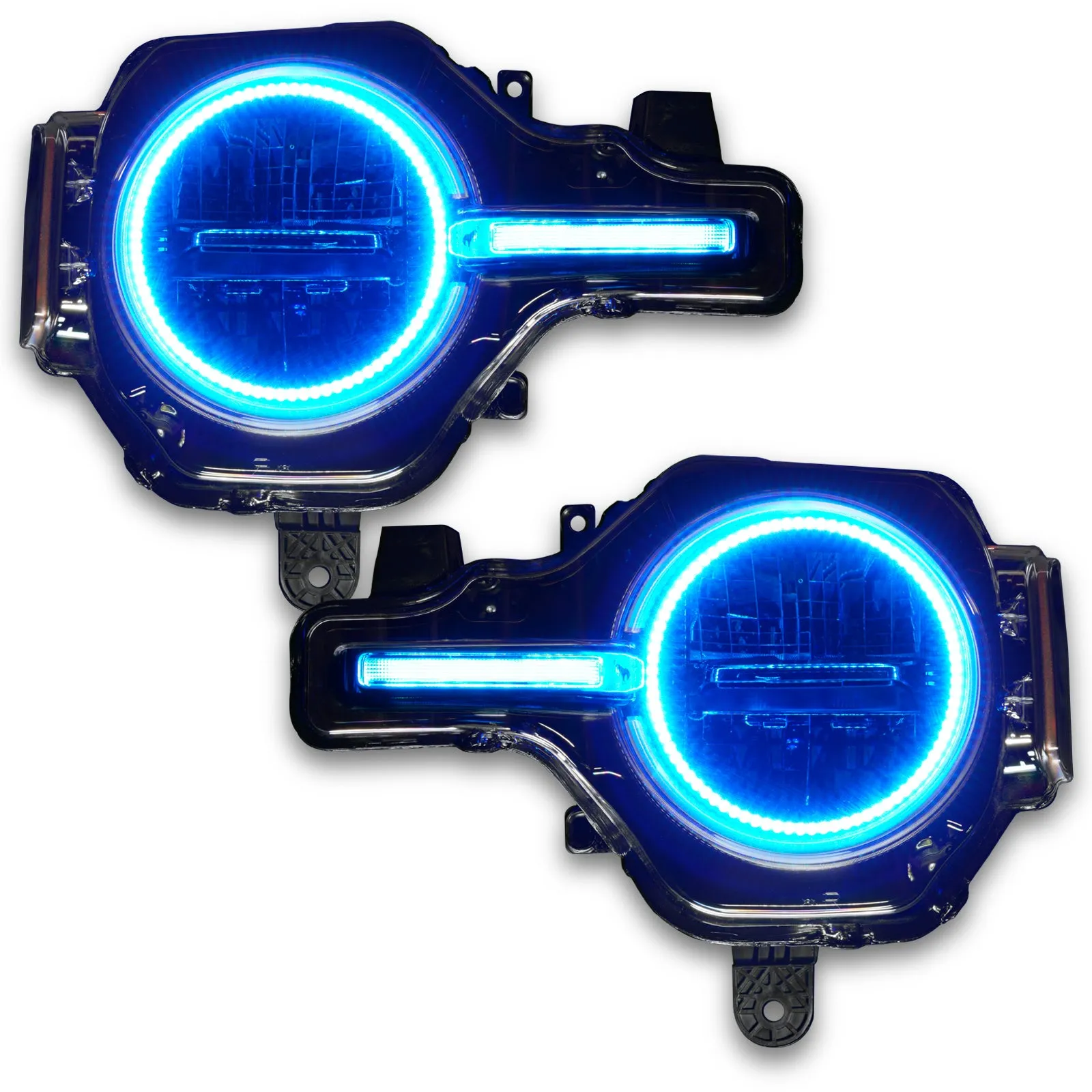 ORACLE Lighting 2021-2024 Ford Bronco ColorSHIFT Headlight Halo Kit w/DRL Bar - Base Headlights
