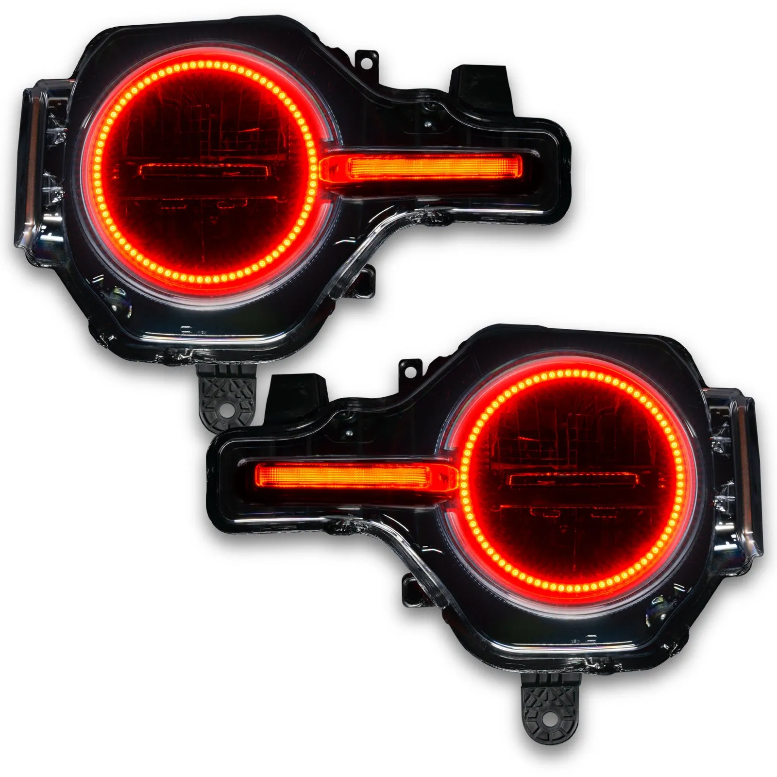 ORACLE Lighting 2021-2024 Ford Bronco ColorSHIFT Headlight Halo Kit w/DRL Bar - Base Headlights