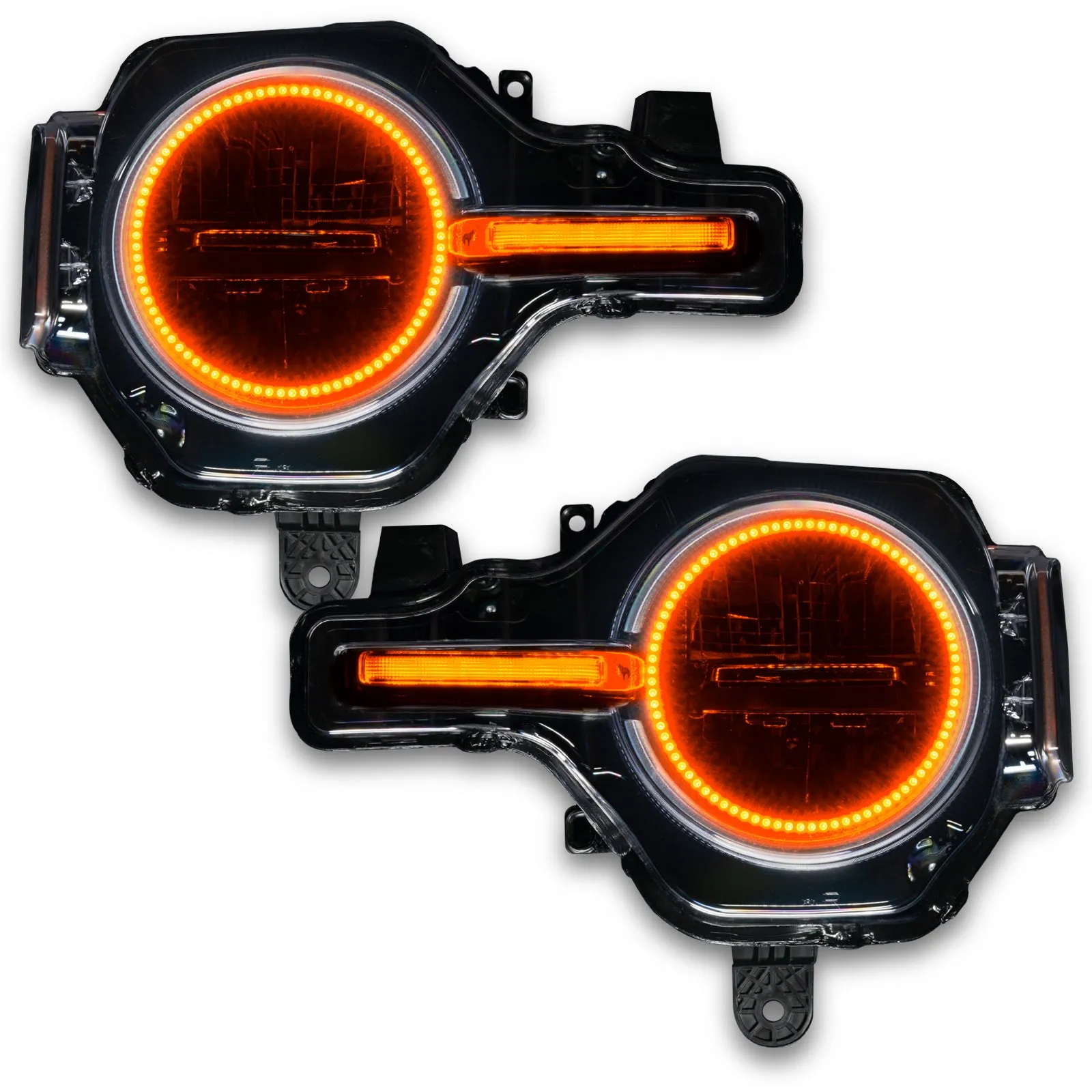 ORACLE Lighting 2021-2024 Ford Bronco ColorSHIFT Headlight Halo Kit w/DRL Bar - Base Headlights