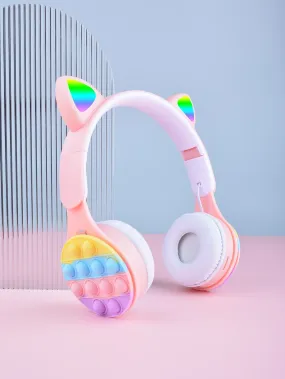 Over Ear Headphones With Led Lights, Cheap Gift, Scalable, Foldable, Wifi Deep Bass, Wireless