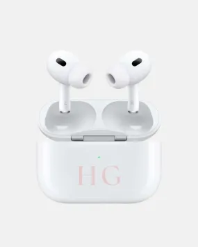 Personalised Earbuds | Monogram Blush