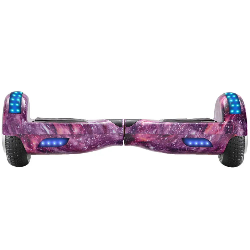 Premium Quality Segway Electric Hoverboard/Scooter with LED Lights (Purple Galaxy) (PREPAID ONLY)