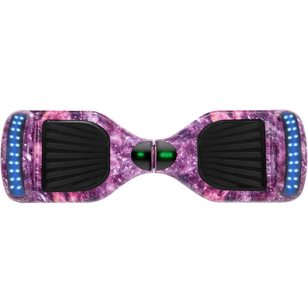 Premium Quality Segway Electric Hoverboard/Scooter with LED Lights (Purple Galaxy) (PREPAID ONLY)