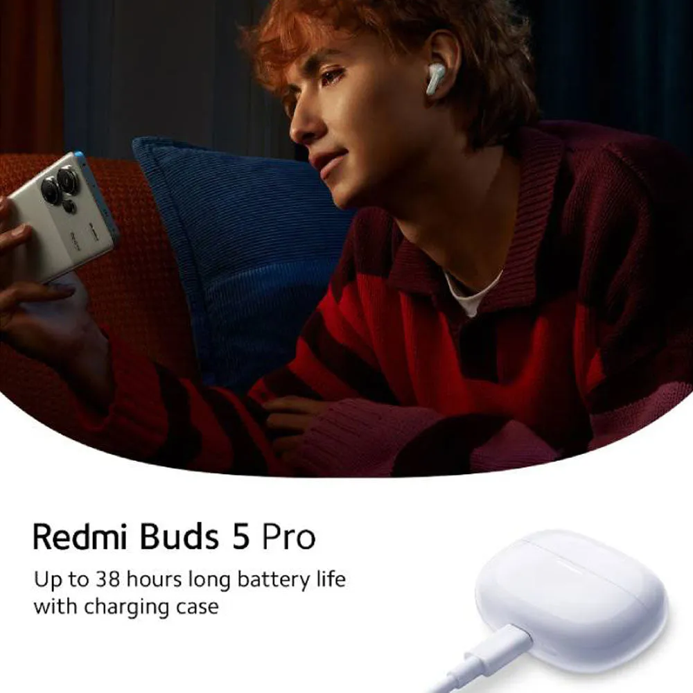 Redmi Buds 5 Pro Earbuds - Moonlight White