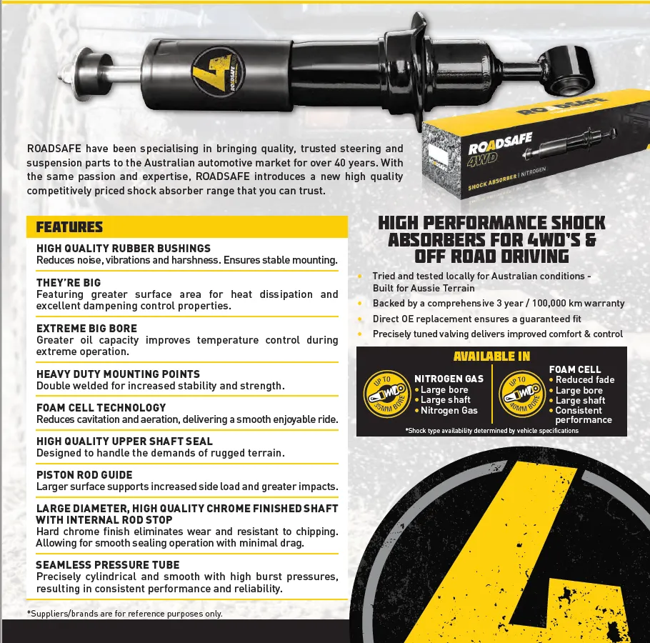 Roadsafe 4wd Foam Cell Front Shock Absorber for Suzuki Sierra SJ80V 1975-2000